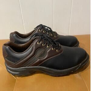 Foot Joy Men's Brown and Black Lace Up Golf Shoes Athletic Sneakers Size 9.5